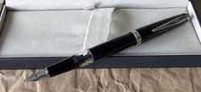 Cleo Skribent Classic Palladium Piston Fountain Pen Fine Nib