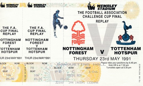 Ticket cup final 1991 - ticket:,