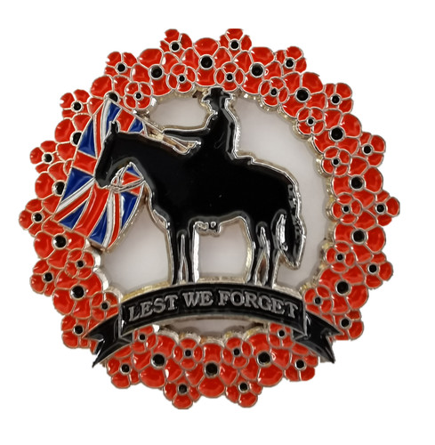 Red poppies wreath cross - poppies,
