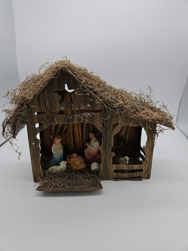 Vintage nativity cardboard - nativity,