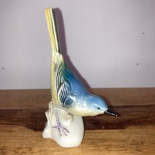 Vintage Ceramic Wagtail Figurine by Carl Scheidig 1950s Germany