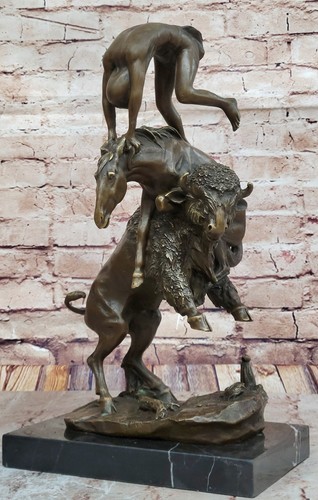 Bronze buffalo horse - bronze,