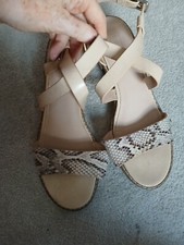 Topshop cream and animal print