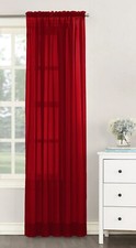 Plain Voile Net Curtain Sheer Panels Slot Top Sold Single In Pack - Free Postage
