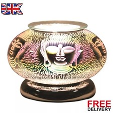 Buddha 3D Electric Wax Oil Burner Aroma Lamp with Touch Control Oval Design UK