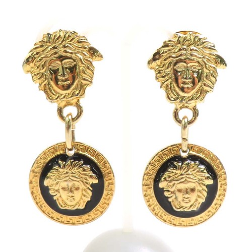 Auth versace medusa earrings - auth,