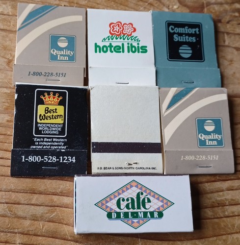 Vintage hotel matchbooks - 6, and