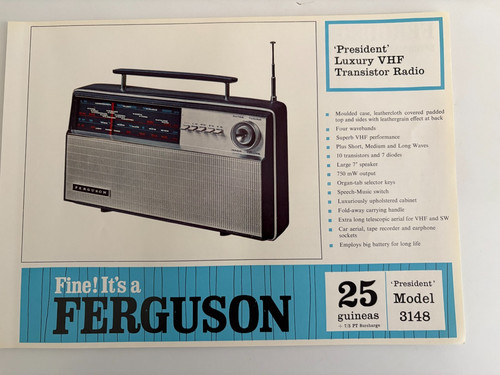 Ferguson 3148 president vhf - president,