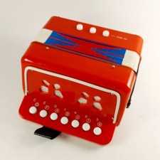 Childs Accordion, Childrens Toy Educational Musical Instrument, 7 Keys, Working