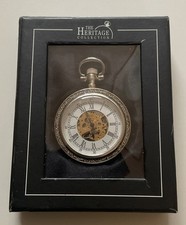 Loire Silver Plated Pocket Watch - Heritage Collection - C/W Box & Certificate