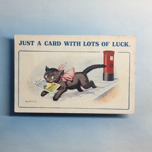Comic postcard 1936 red - postcard,