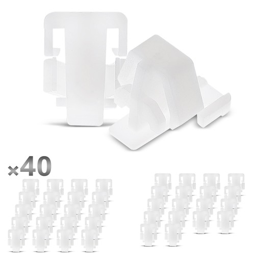 40x fastening clips - fastening, bumper