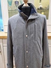 Zara mens coat light grey size large Soft fabric 