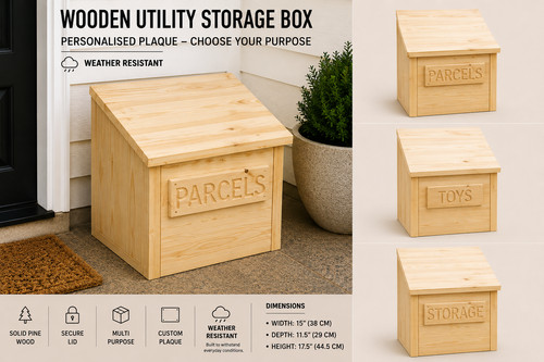 Personalised wooden storage - wooden,