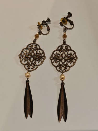 Antique bronze filigree - antique,