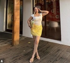 Zara 2025 Yellow Sequinned