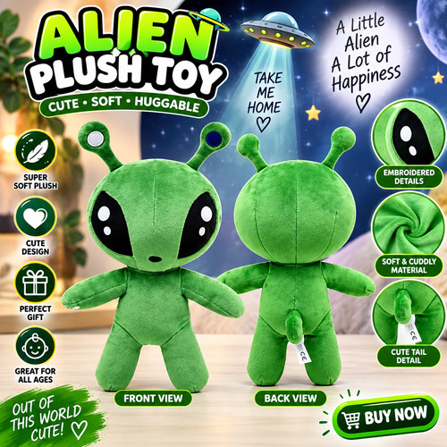 35cm ikea soft - green, alien