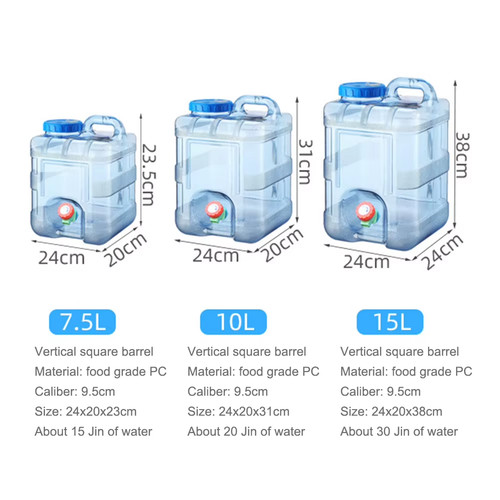 15l drinking water - 7.5/10/15l,