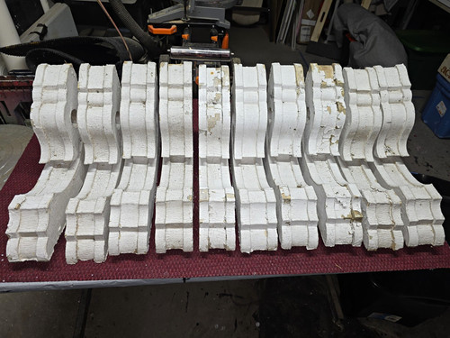 White painted wood - white,
