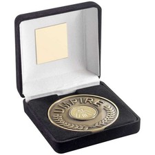 Umpire Medallion Cricket Black