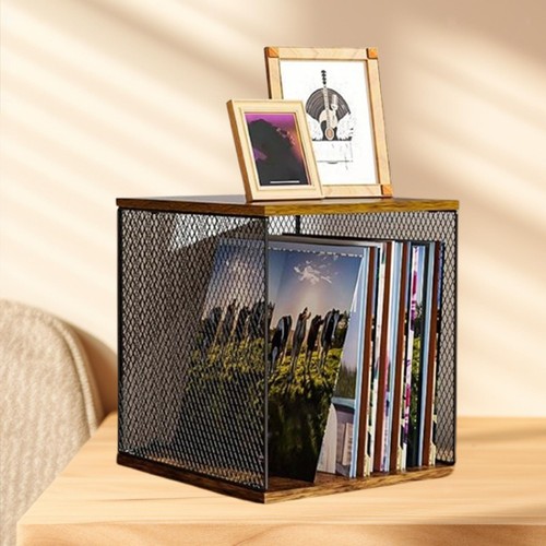Vinyl record storage box cube - storage,