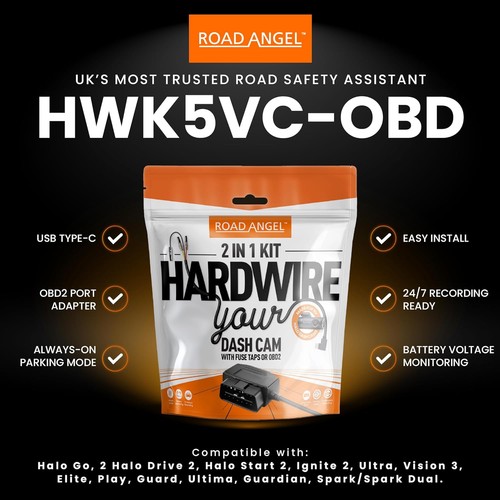 Road angel halo hardwire - road,