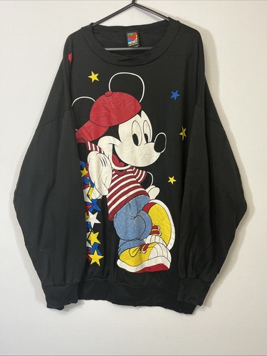 Vintage black mickey mouse - black,