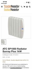 ATC Mechanical Heaters. The sP100/1500 Radiators Sunray plus 1kw & 1.5kw
