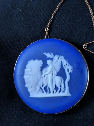 Antique 9ct gold jasperware - 9ct,
