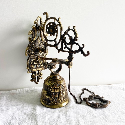 Vintage solid brass wall - brass,