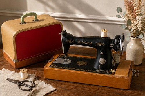 Vintage singer sewing machine - vintage,