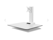 Desk Converter Single Monitor- White