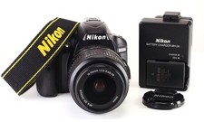 Nikon D3200 Camera & AF-S 18-55mm VR Zoom Lens Kit Battery & Charger 11,338 Shot