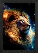 Lion Framed Wall Art Poster