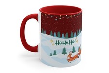 Personalised Red Rim Mug with Custom Design Picture/Text For Any Occasion