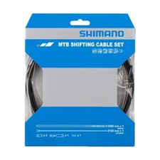 Shimano Gear Cable Set Mountain Bike Stainless Steel Inner Black - Y60098023 NEW