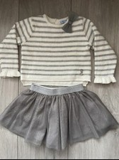 Mayoral Baby Girl Set Size 9 Months Tutu Skirt And Jumper