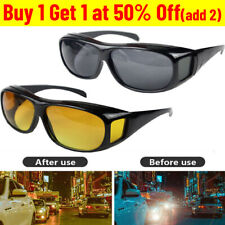 Night Driving Glasses HD Anti Glare Vision Polarized Yellow Lens Tinted Unisexs