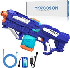 MOZOOSON Electric Water Gun for Adults & Kids Aged 10+, 2 in 1 Powerful Water Gu