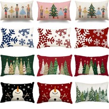 Christmas Santa Linen Cushion