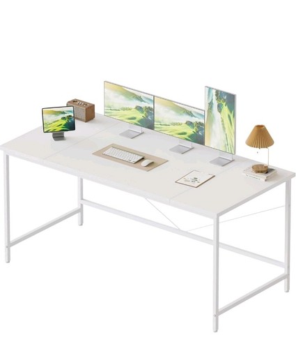 Inch white computer desk - computer,