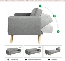 3 Seater Fabirc Sofa Bed Click