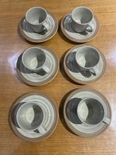 Set of 6 Churchill Art De Cuisine Espresso Cup and Saucer 3oz