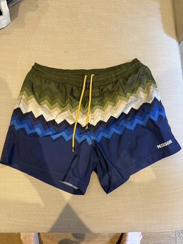 Missoni swim shorts blue green - swim,