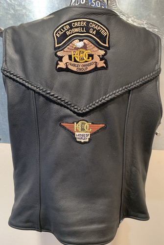Leather vest chaps bags - leather, &