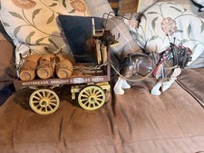 Ornamental Whitbread dray horse and cart 60 years old