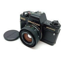 VINTAGE PRAKTICA BMS ELECTRONIC CAMERA Collectable SLR Film Camera with lens