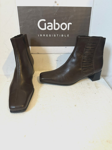 Gabor brown leather boots - gabor,