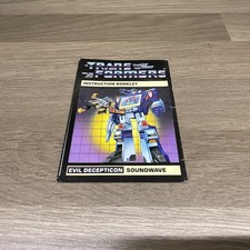 Hasbro G1 Transformers Soundwave Instructions Book 1984 Vintage Booklet 