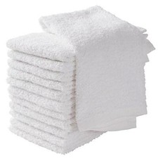 Bar Mop Towels White Cotton